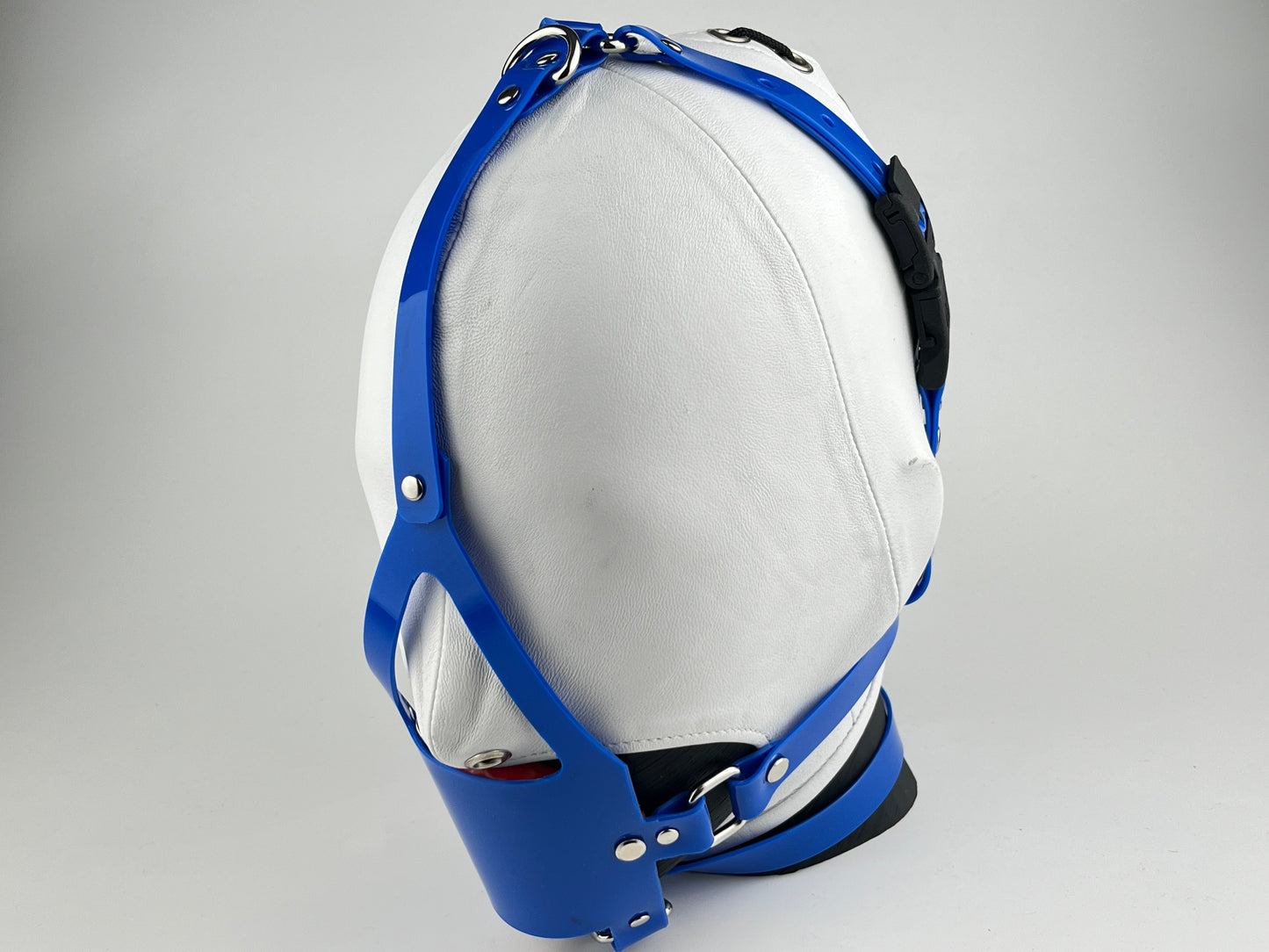 PVC Kopfharness mit Ball Knebel - Kink-Lock AllAboutGag Edition Kink-Lock