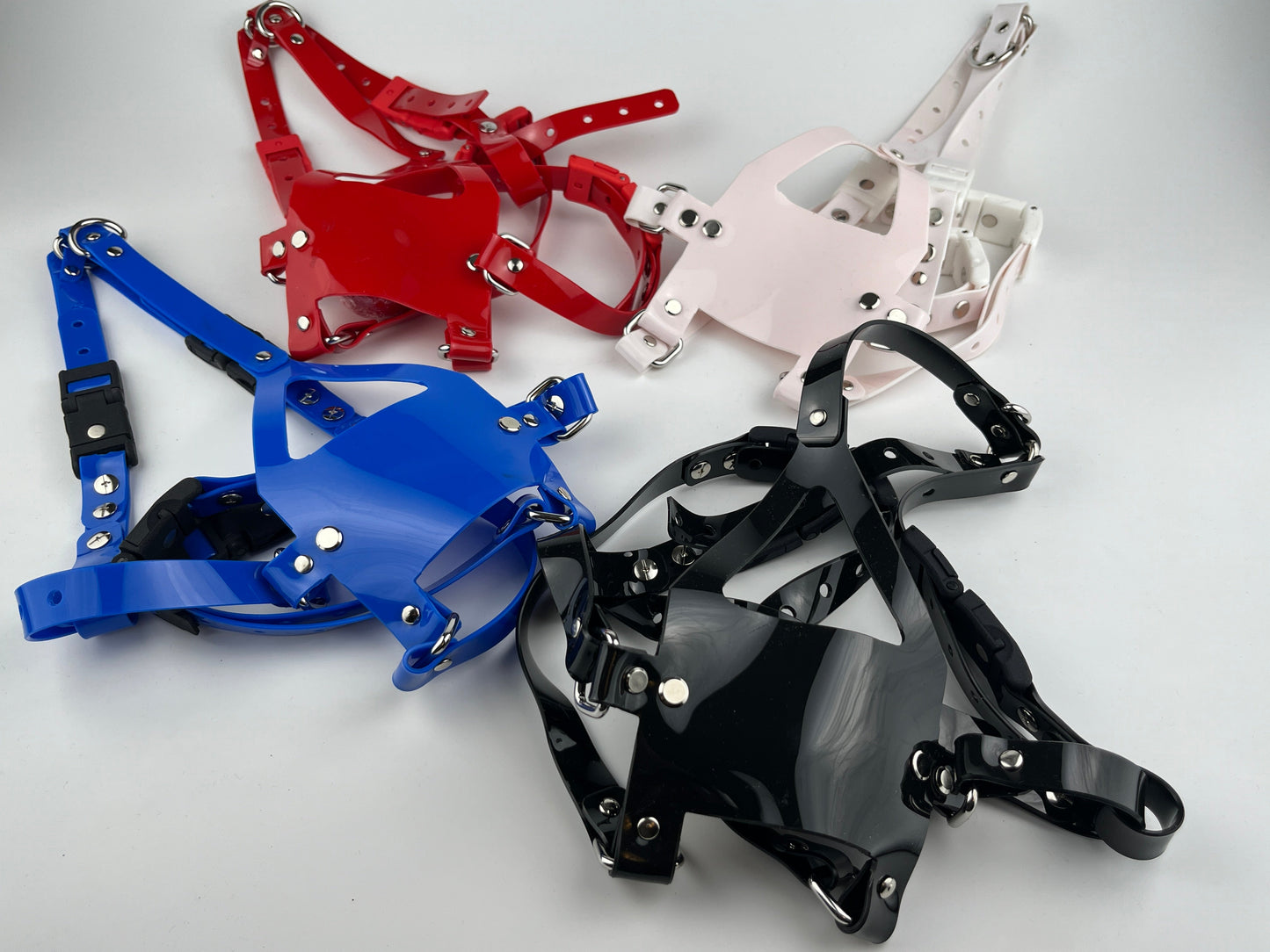 PVC Kopfharness mit Ball Knebel - Kink-Lock AllAboutGag Edition Kink-Lock