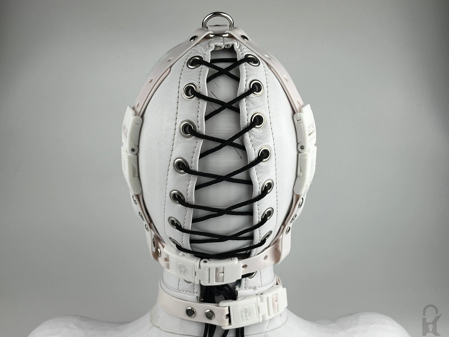 PVC Kopfharness mit Ball Knebel - AllAboutGag Edition Kink-Lock