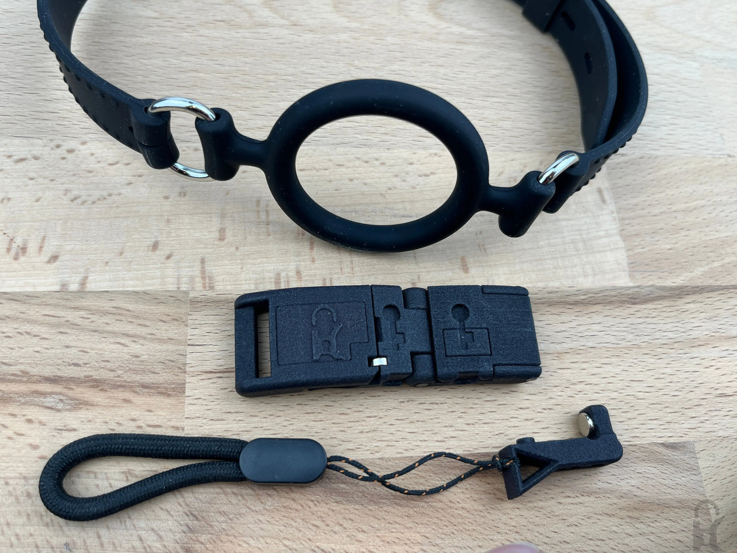 Silikon Ringknebel mit Kink-Lock Schnellverschluss, schwarz ComfortableRestraint