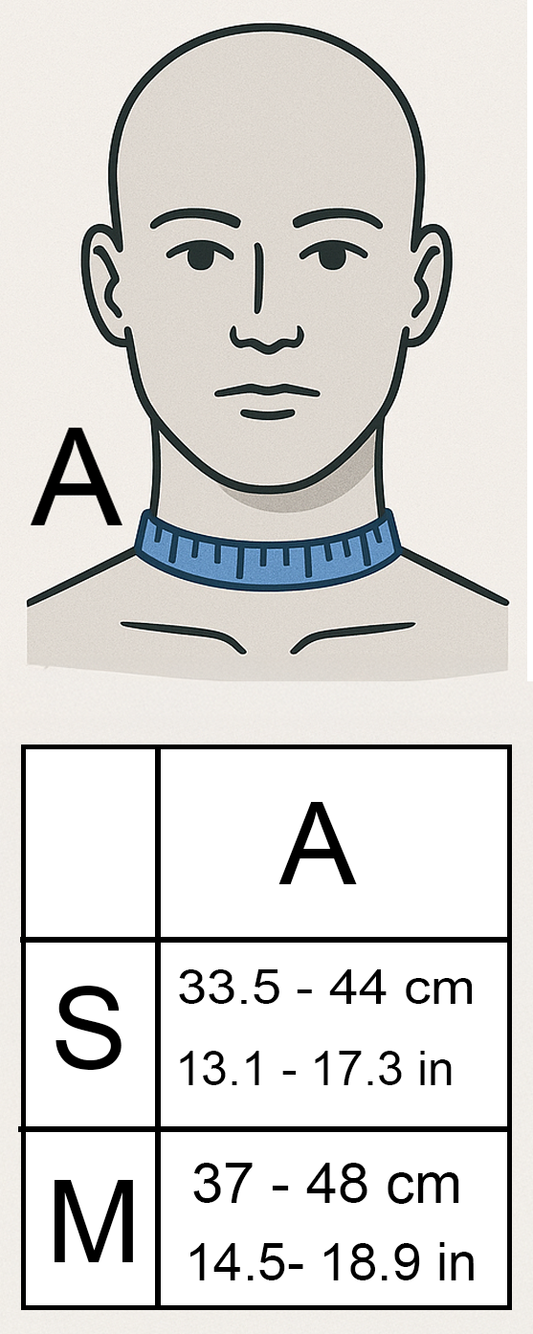 Halskorsett mit Kink-Lock Schnellverschluss (kurz, schwarz, pink)
