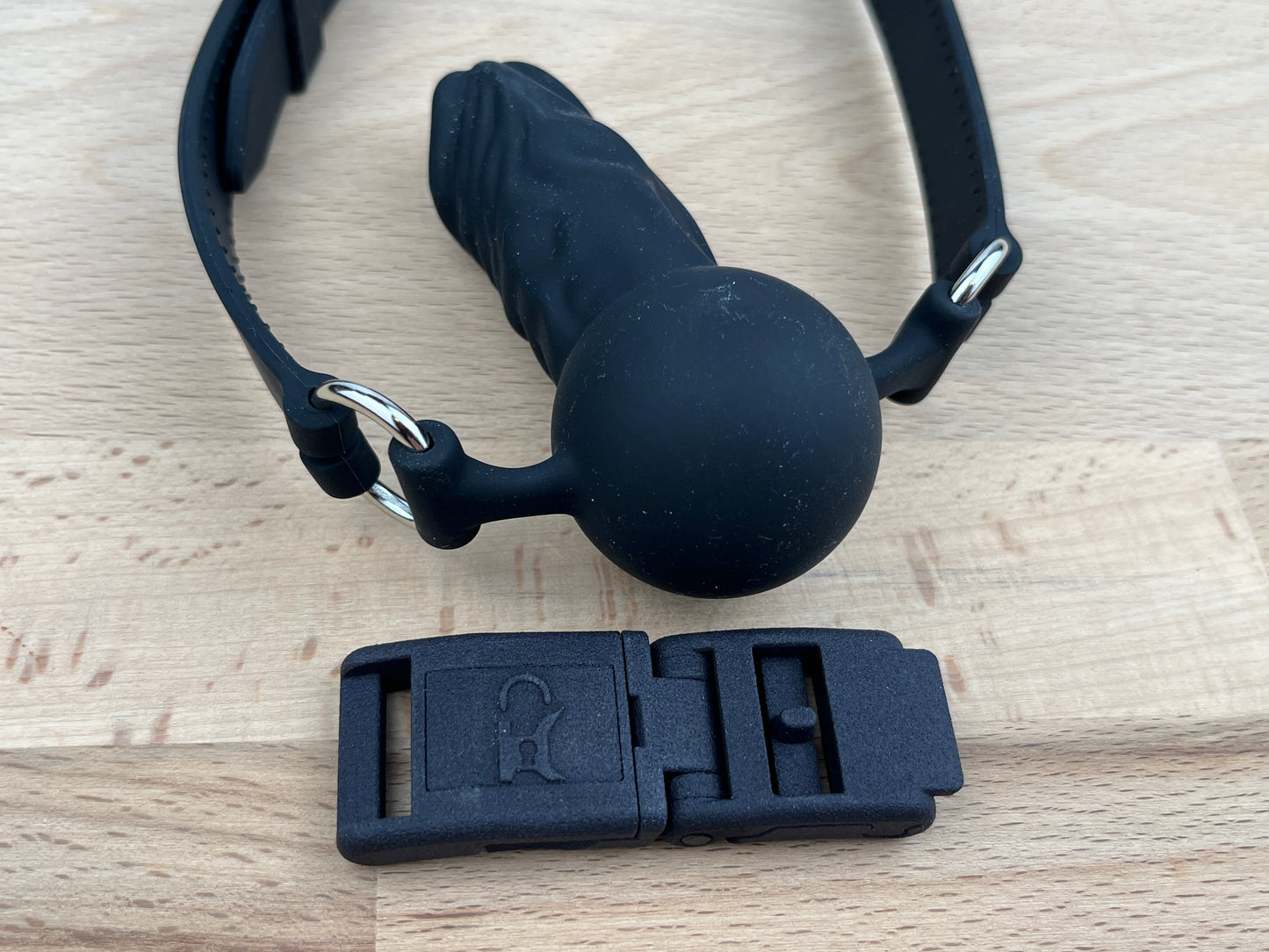 Silikon Penis-Knebel (Deepthroat Trainer) mit Kink-Lock Schnellverschluss