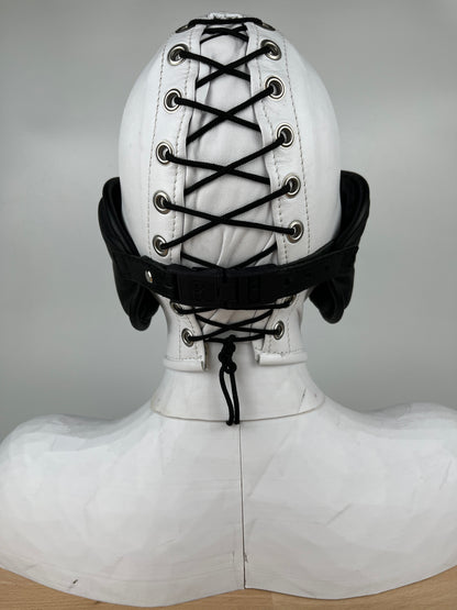 Weiche Leder Augenmaske (ohrenabdeckend)