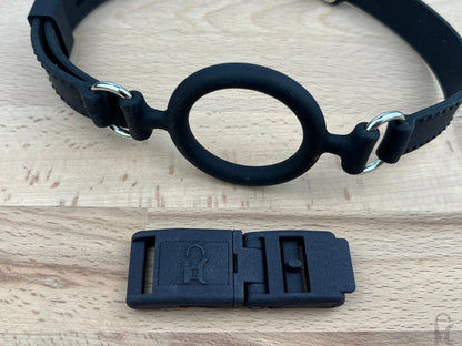 Silikon Ringknebel mit Kink-Lock Schnellverschluss, schwarz ComfortableRestraint